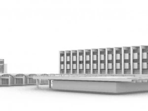the marchiondi spagliardi institute by vittoriano vigano 3D Model