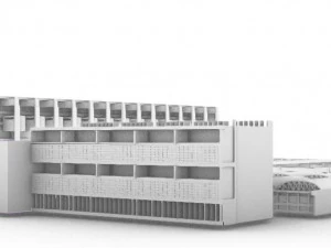 the marchiondi spagliardi institute by vittoriano vigano 3D Model
