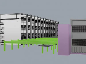 the marchiondi spagliardi institute by vittoriano vigano 3D Model