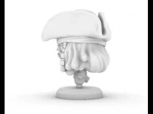 Funko POP Pirata do Caribe Jack Sparrow Modelo de Impressão 3D