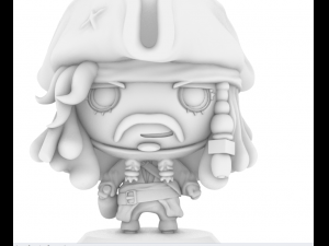 Funko POP Pirate of Carabbean Jack Sparrow 3D प्रिंट मॉडल