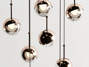 Dora LED Multi Light Pendant 3D Model