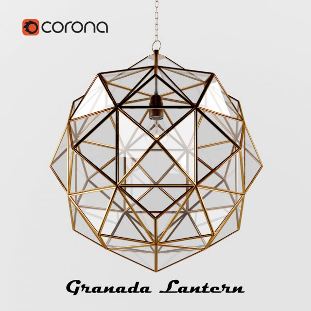 Granada Lantern Modello 3D .c4d .max .obj .3ds .fbx .stl .blend 