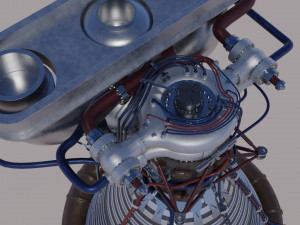 f-1 rocket engine Model 3D