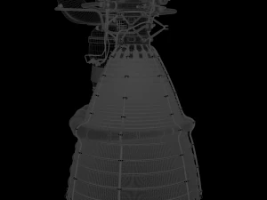 f-1 rocket engine 3D Model