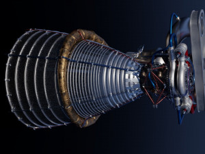 f-1 rocket engine Model 3D