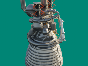 j-2 rocket engine 3D Model