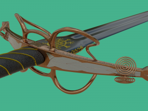 bastard sword 3D Модель