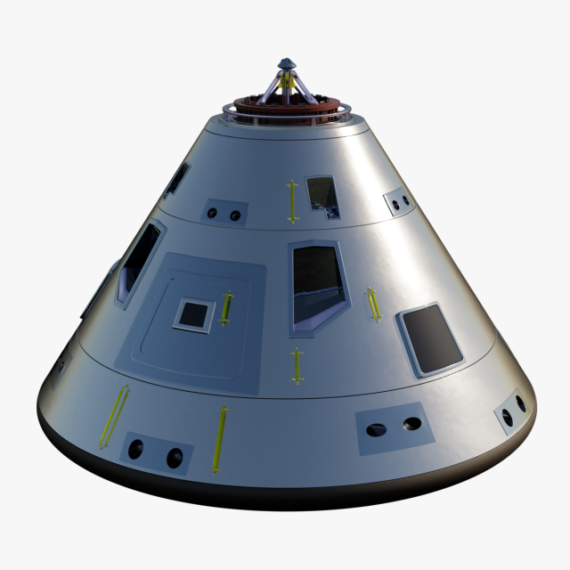apollo command module 3D Model .c4d .max .obj .3ds .fbx .stl .blend 
