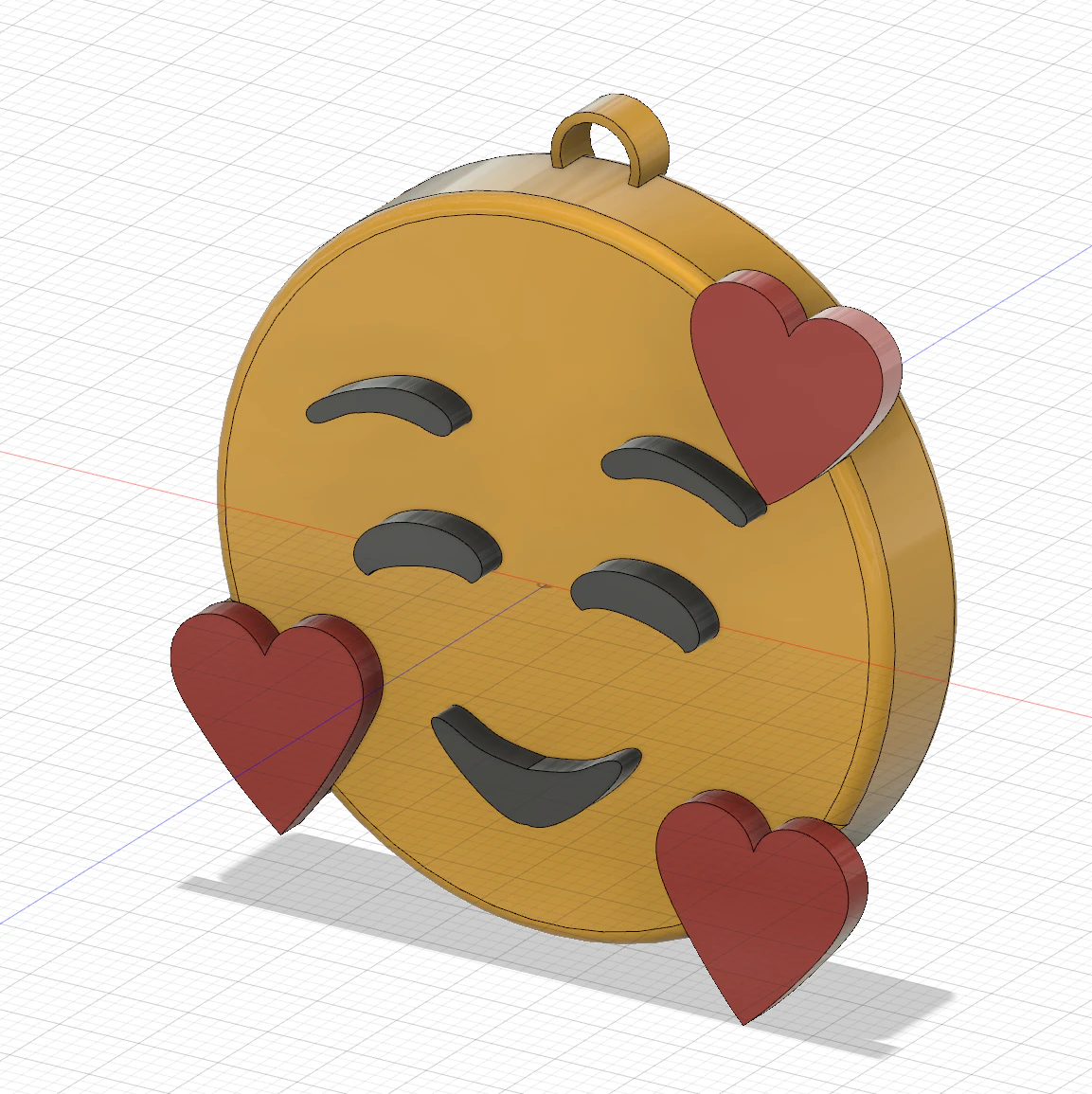 emoji keychain 3D Print Model .c4d .max .obj .3ds .fbx .stl .blend 