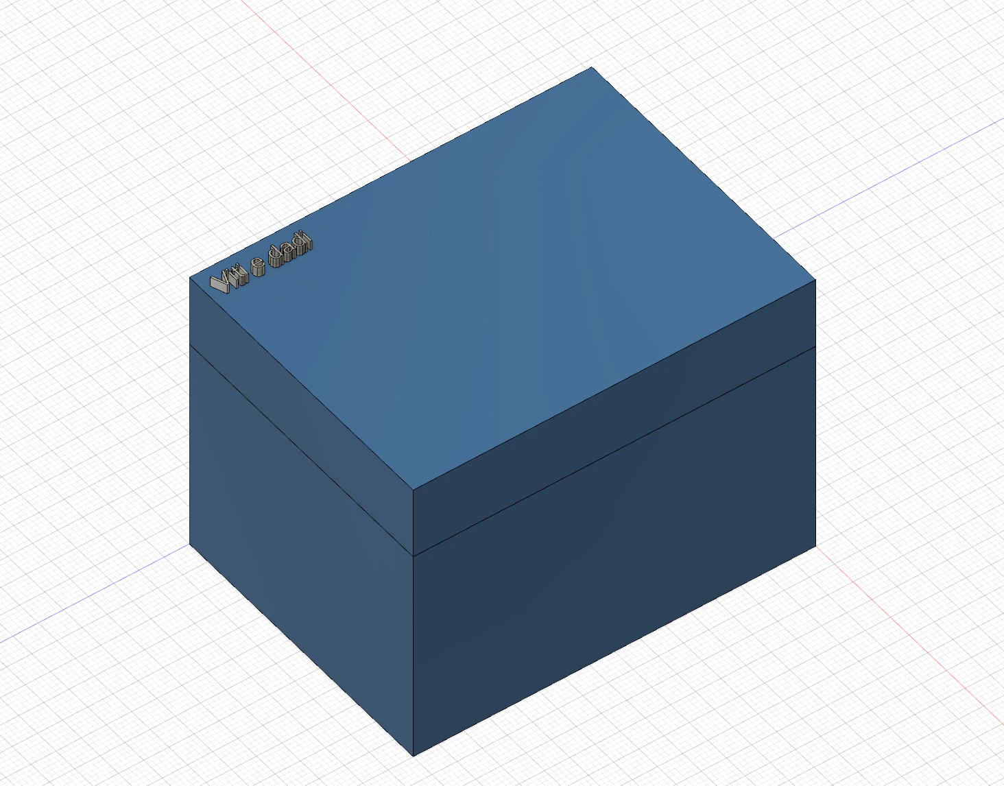 box with interlocking 3D Print Model .c4d .max .obj .3ds .fbx .stl .blend 