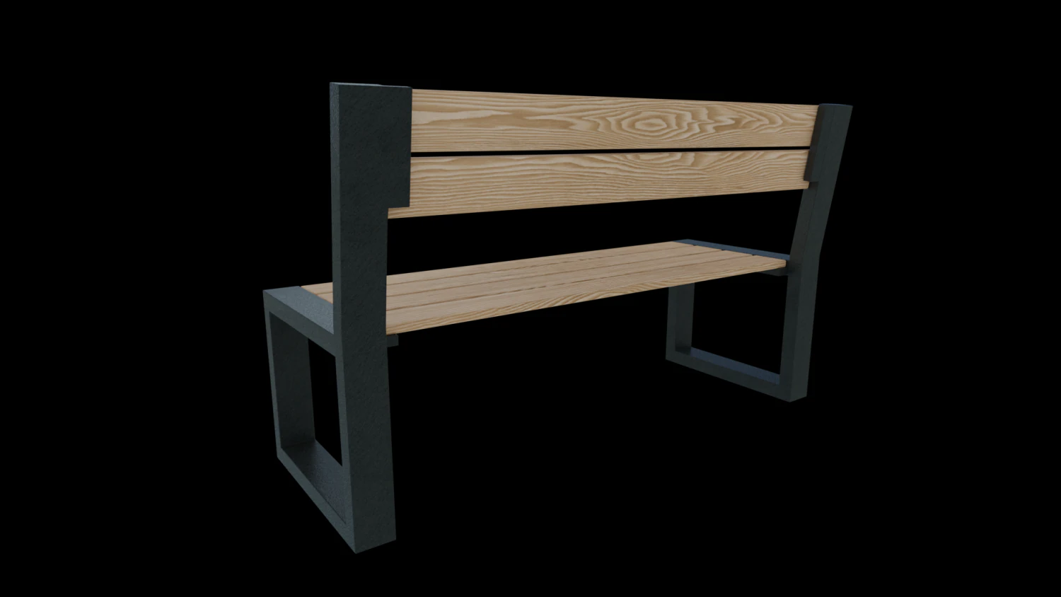 bench 3D Model .c4d .max .obj .3ds .fbx .stl .blend 