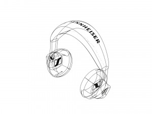 sennheiser headphone 3d 3D Модель