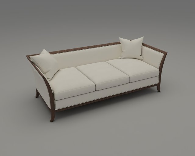 long single sofa 001 3D Model .c4d .max .obj .3ds .fbx .stl .blend 