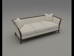 long single sofa 001 3D Модель