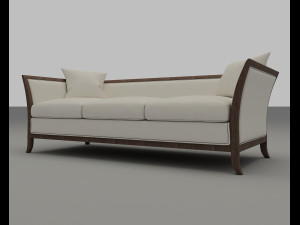 long single sofa 001 3D Model