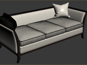 long single sofa 001 3D Model