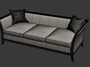 long single sofa 001 3D Model
