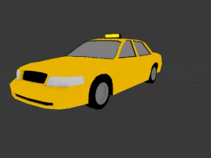 crown victoria lowpoly car model 3D Model