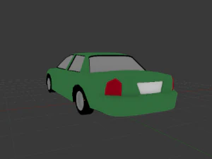 crown victoria lowpoly car model 3D Model