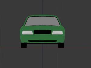 crown victoria lowpoly car model 3D Model
