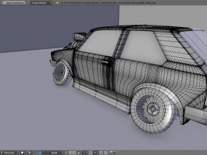 cyberpunk stylized car 3d Model 3D