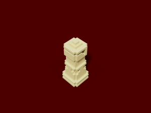 voxel chess Modello 3D