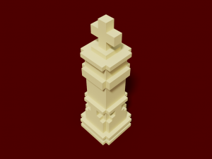 voxel chess Modelo 3D