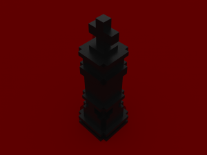 voxel chess Modelo 3D