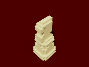 voxel chess Modelo 3D