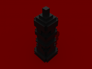 voxel chess Modelo 3D