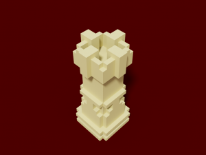 voxel chess Modelo 3D
