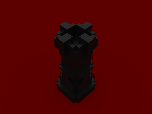 voxel chess Modelo 3D