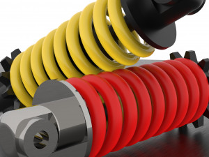 shock absorber Model 3D