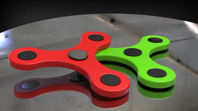 fidget spinner 3D Модель .c4d .max .obj .3ds .fbx .stl .blend 