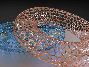 hexagonal mesh ring Modello 3D