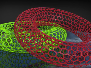 hexagonal mesh ring Modello 3D