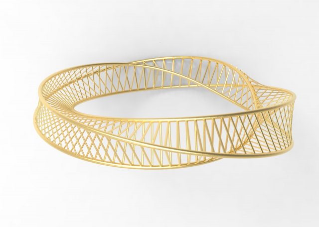 triangular bracelet 3D Модель .c4d .max .obj .3ds .fbx .stl .blend 