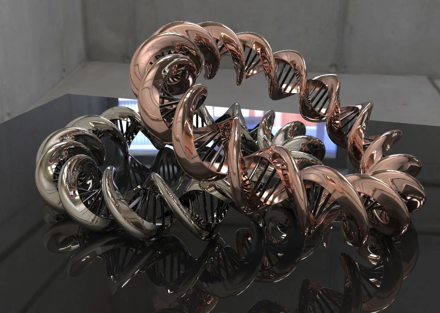 dna bracelet 3D Model .c4d .max .obj .3ds .fbx .stl .blend 
