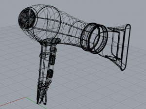 hair dryer tefal respect moving air hv6071k0 Modelo 3D