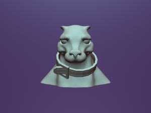 humaniod sad doggo 3D Model