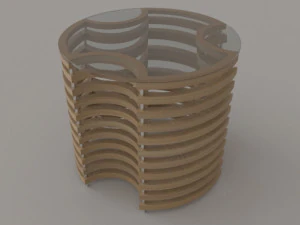 table and chairs 3D Model