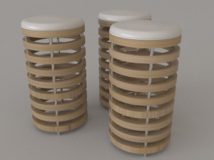 table and chairs 3D मॉडल