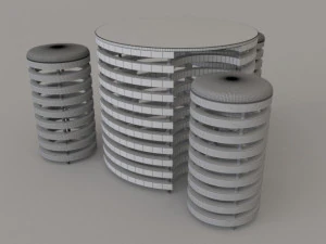 table and chairs 3D Model