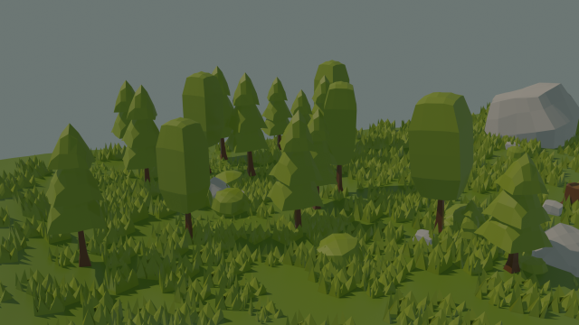 low poly nature scene3d Model 3D .c4d .max .obj .3ds .fbx .stl .blend 