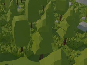 low poly nature scene3d Model 3D