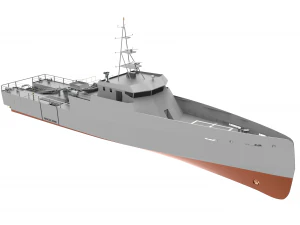 50m patrol boat 3D Model