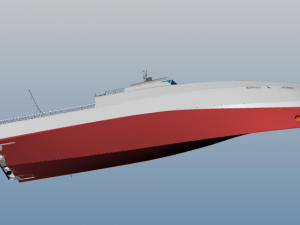50m patrol boat Model 3D