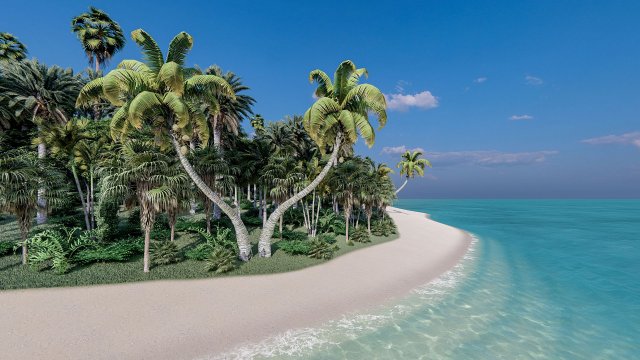 islands 3D Модель .c4d .max .obj .3ds .fbx .stl .blend 