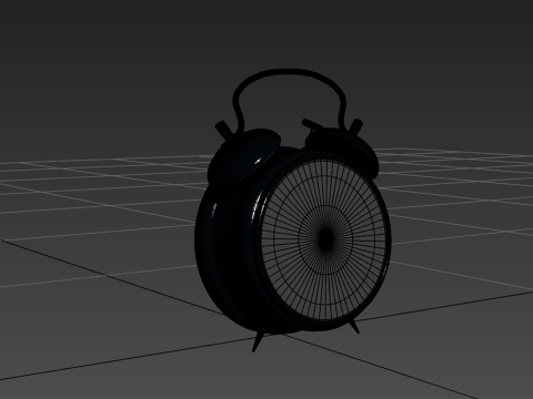 Vintage Alarm Clock 3D Model
